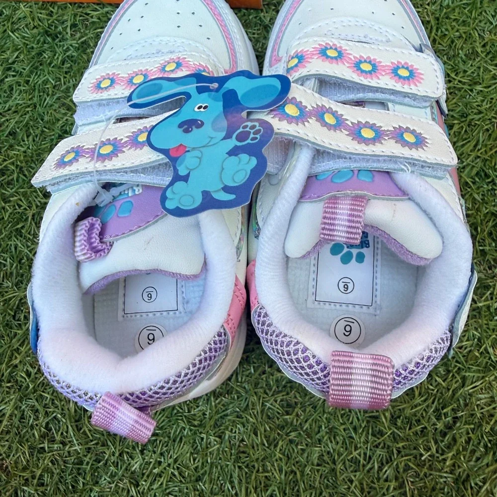 Vintage 2002 Nickelodeon Blues Clues Toddler Girls Shoes Size 6 Pink Deadstock
